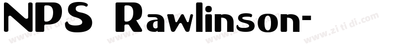 NPS Rawlinson字体转换